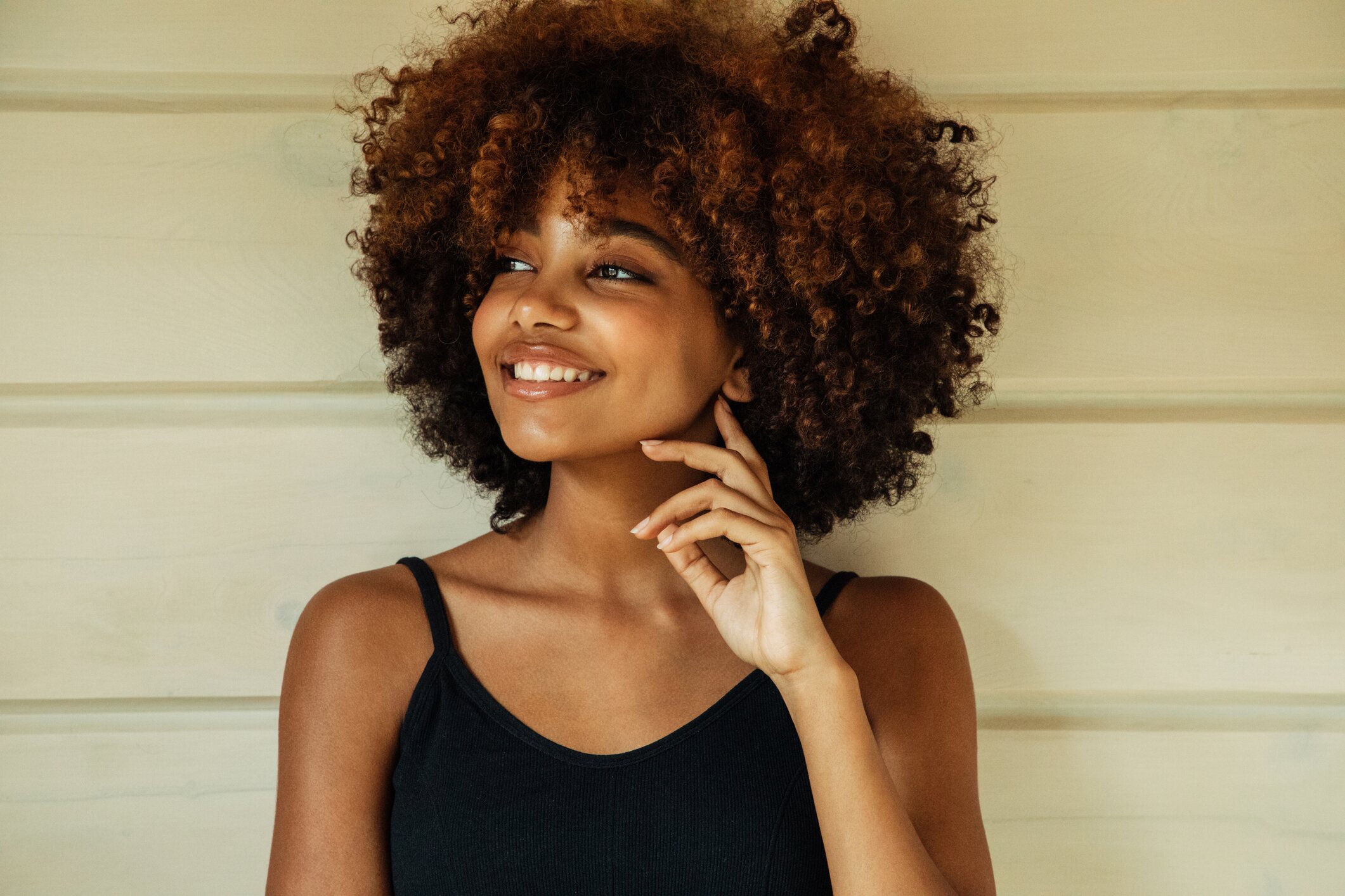 Beverly Hills dental crowns patient model smiling